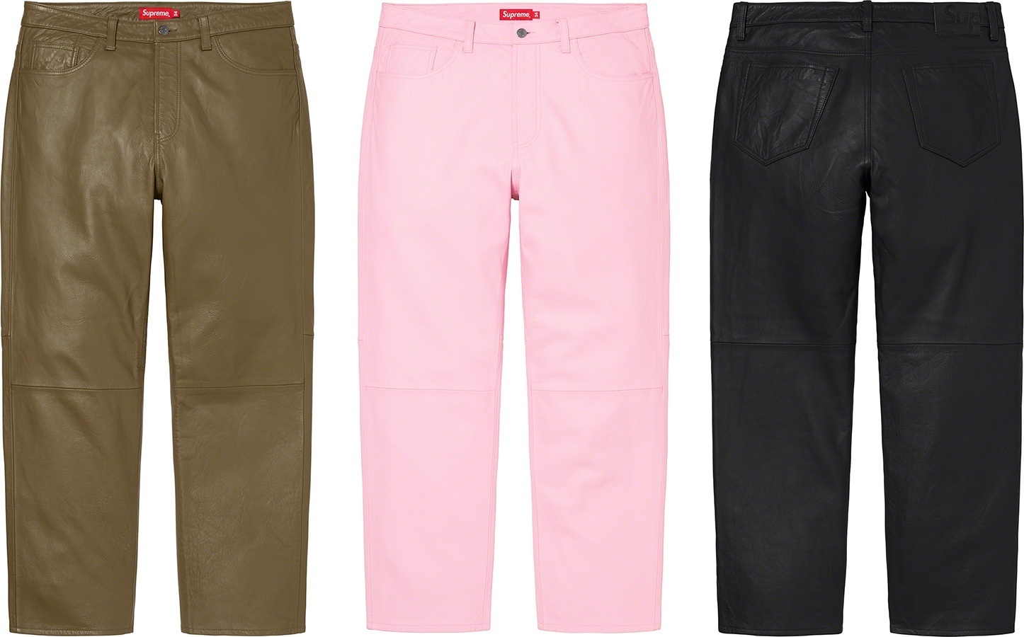 Leather 5-Pocket Jean
